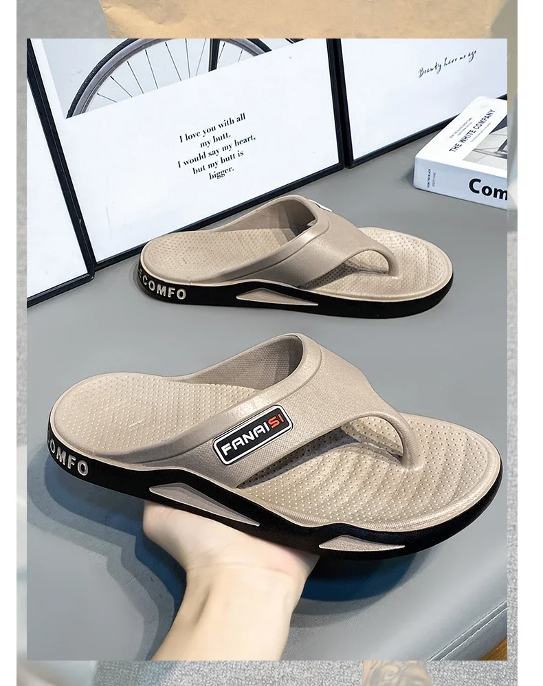 2026 Sommer Herren Flip-Flops Sport Outdoor Mode & Trend Bequeme Strand-Sandalen Herren Freizeitschuhe Haus-Flip-Flops Hausschuhe – Detail 11