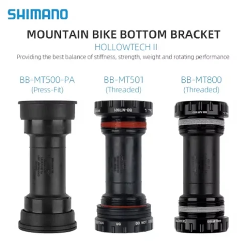 Imagen 1 del producto SHIMANO DEORE BB-MT501 soporte inferior MT501 soporte inferior roscado 68/73mm Shell MTB soporte inferior para bicicleta de montaña