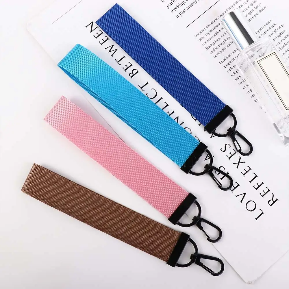 Color Solid Colors Car Keyring Bag Keyring Bag Charms Keychain Lanyard Ribbon Rope Keychain Phone Straps Neck Strap Lanyard