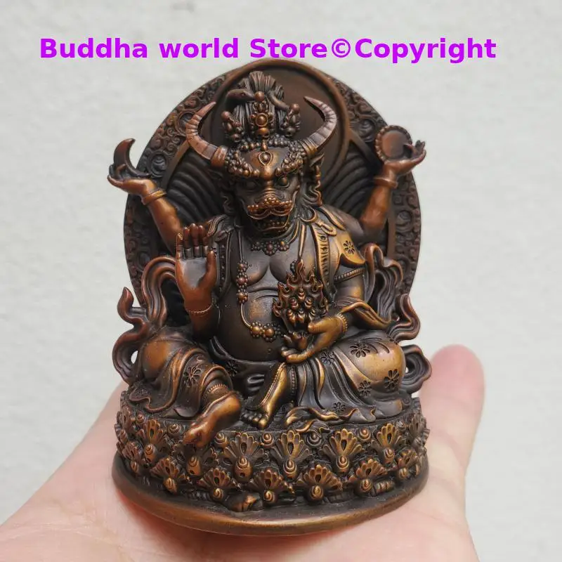 Niuwang Shenzhu Tian Bull King Bodhisattva Boutique Holy Buddha statue copper statue Buddhist lama monk worship home offering