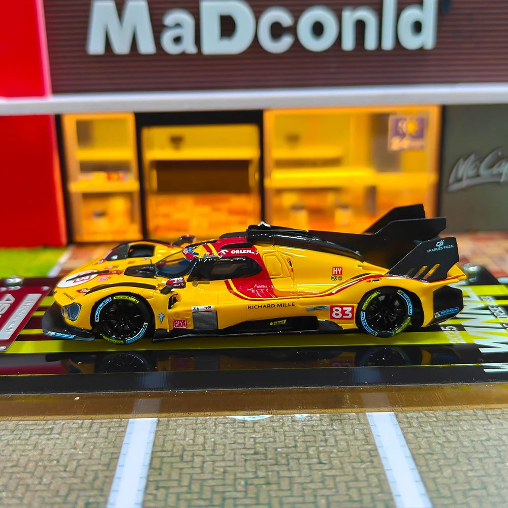 نموذج سيارة من الراتنج 1/64 Sup 499P AF دورة السيارة # 83 2024 24 ساعة ليمانز