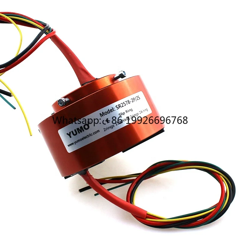 

Кольцевой контактный разъем SR2578-2P2S, 4-проводной, вращающийся, сквозной