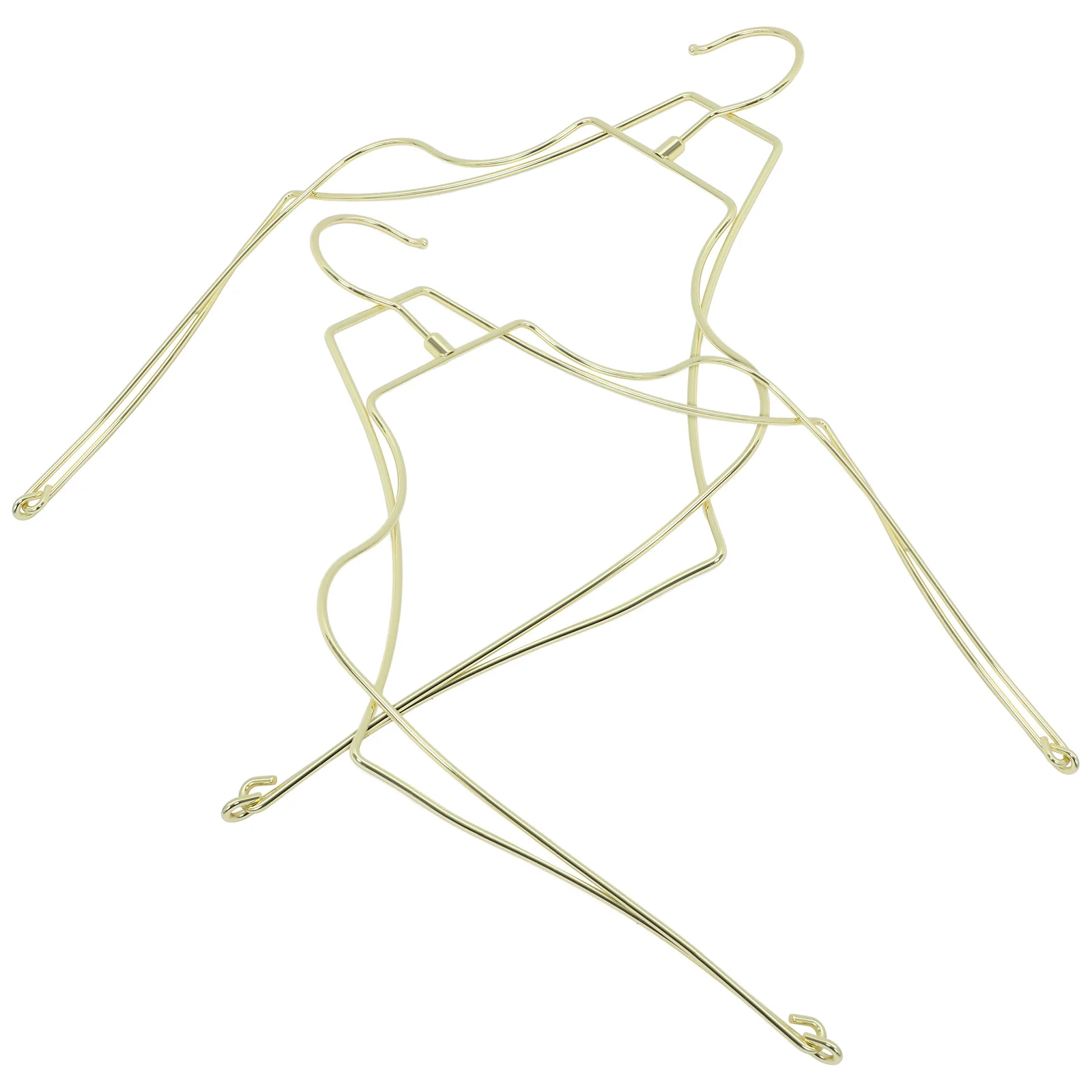 

2pcs Swimsuit Hanger Foldable Bathing Drying Rack Aluminum Alloy Wire Body Shape Lingerie Hanger Storage Solution Clothes