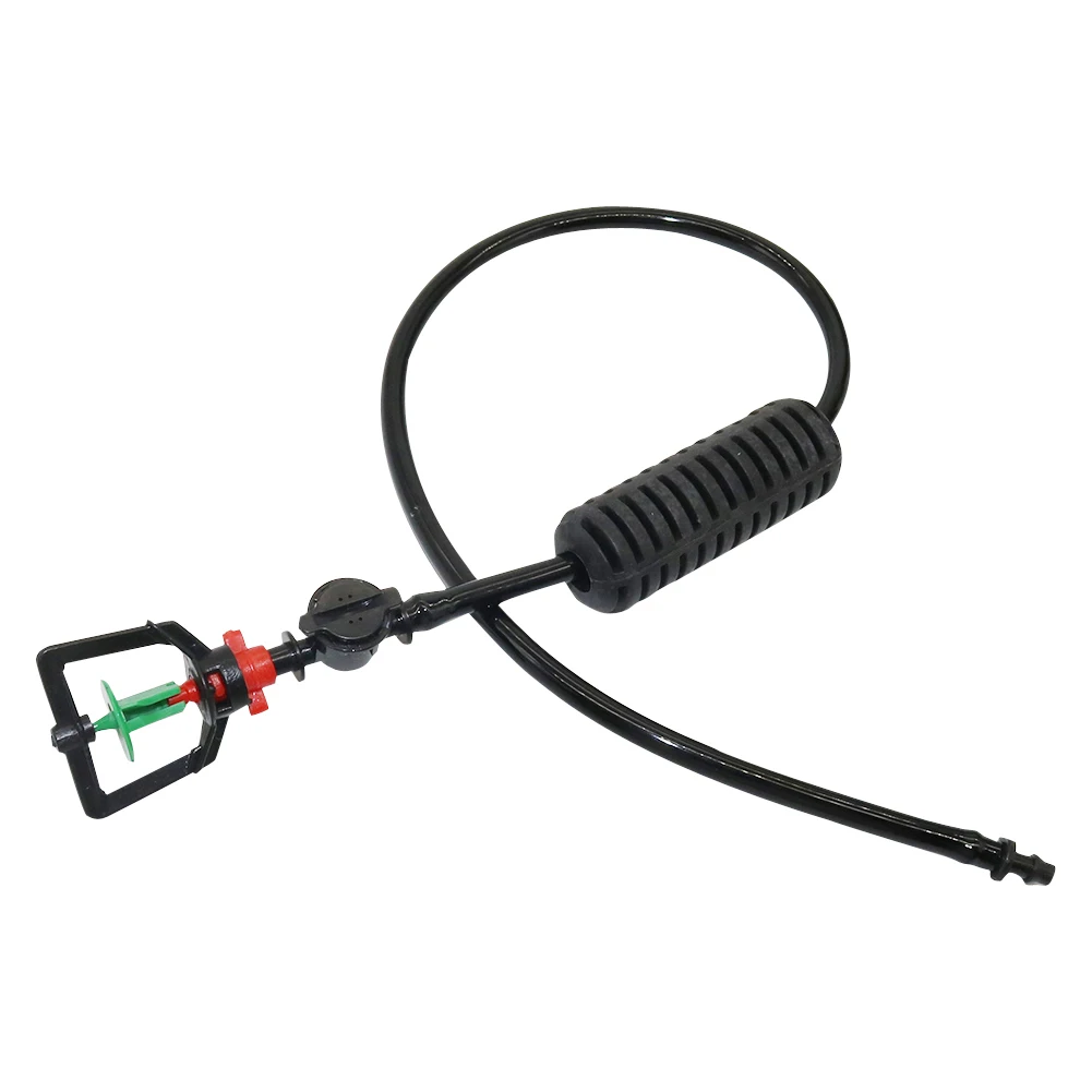 1 Set Cooling Hanging Sprinkler For Greenhouse Irrigation With Barb Connector 360 Degree Rotating With weight & Anti-drip device