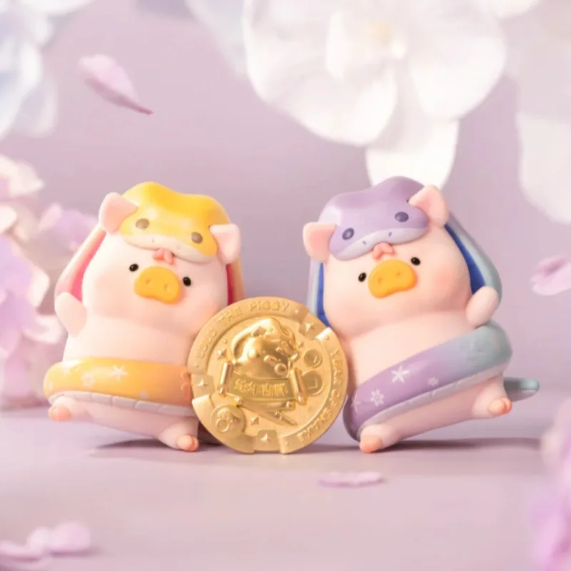 

Lulu The Piggy Year Of Snake Limited Action Figure Cute Lulu Anime Figurine Kawaii Lulu Snake Hanging Card Collection Mode Toys