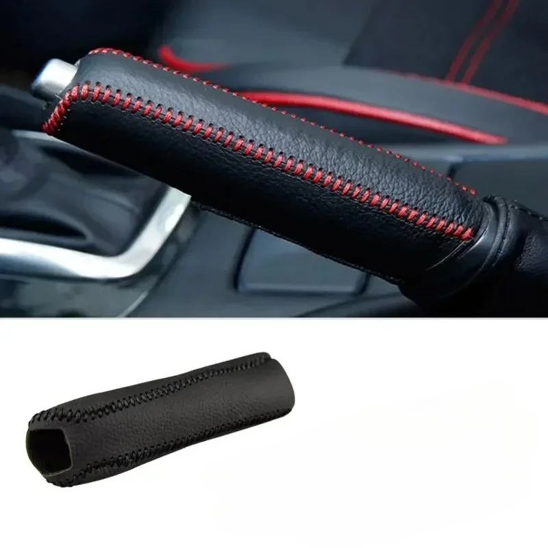 Car Leather Handbrake and Gears Cover for SEAT Altea Toledo MK1 MK2 Ibiza Cupra Leon Cupra for Skoda Fabia Rapid