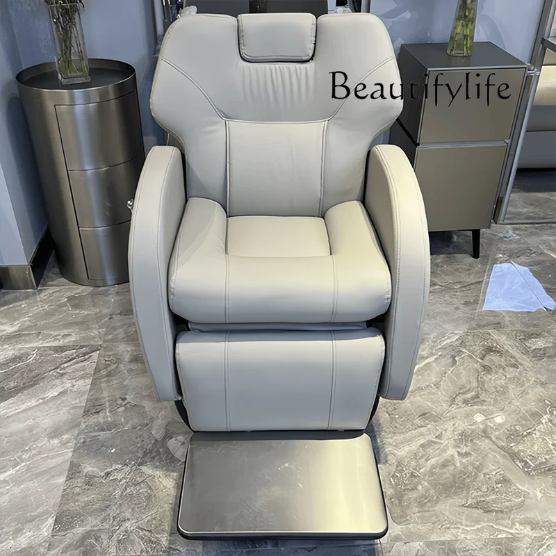 High-end hair salon retractable head treatment chair, high-end liftable hair salon special high-end hair care chair