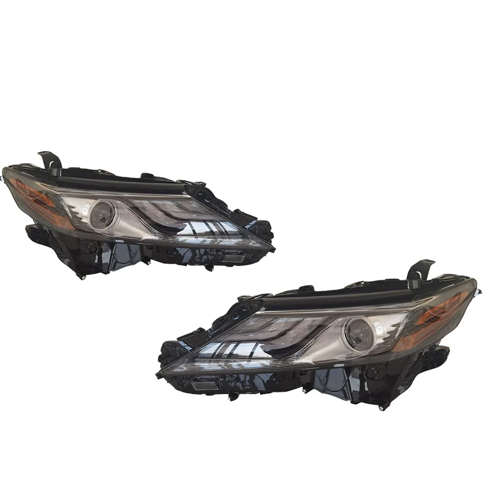 

USA Version LED Headlight For Toyota Camry XSE 2018-2022 Passenger/Driver Side Black W/LED Signal Headlamp