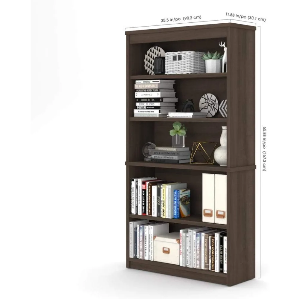 رف كتب عالمي بقدرة 36 وات من White Chocolate للتخزين والتنظيم الأنيق