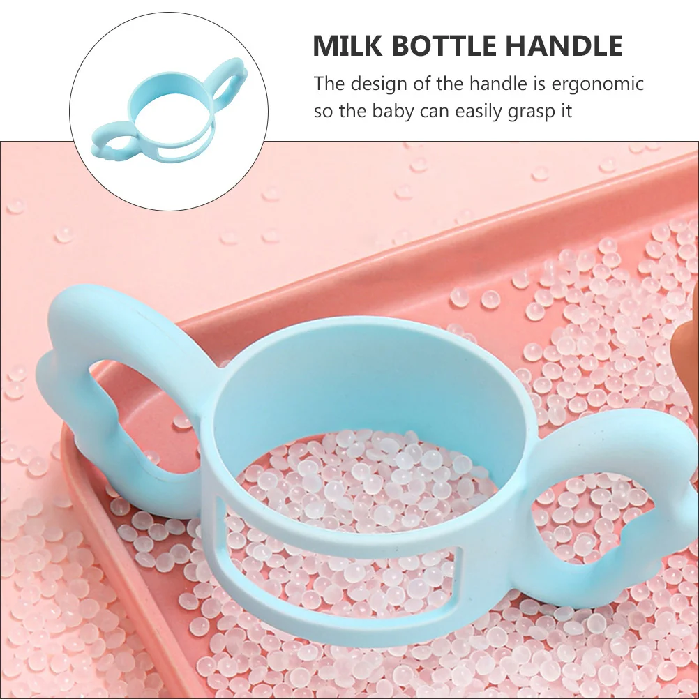 

Silicone Handle Portable Bottle Milk Holder for Feeding Baby Handles Sleeves Grip
