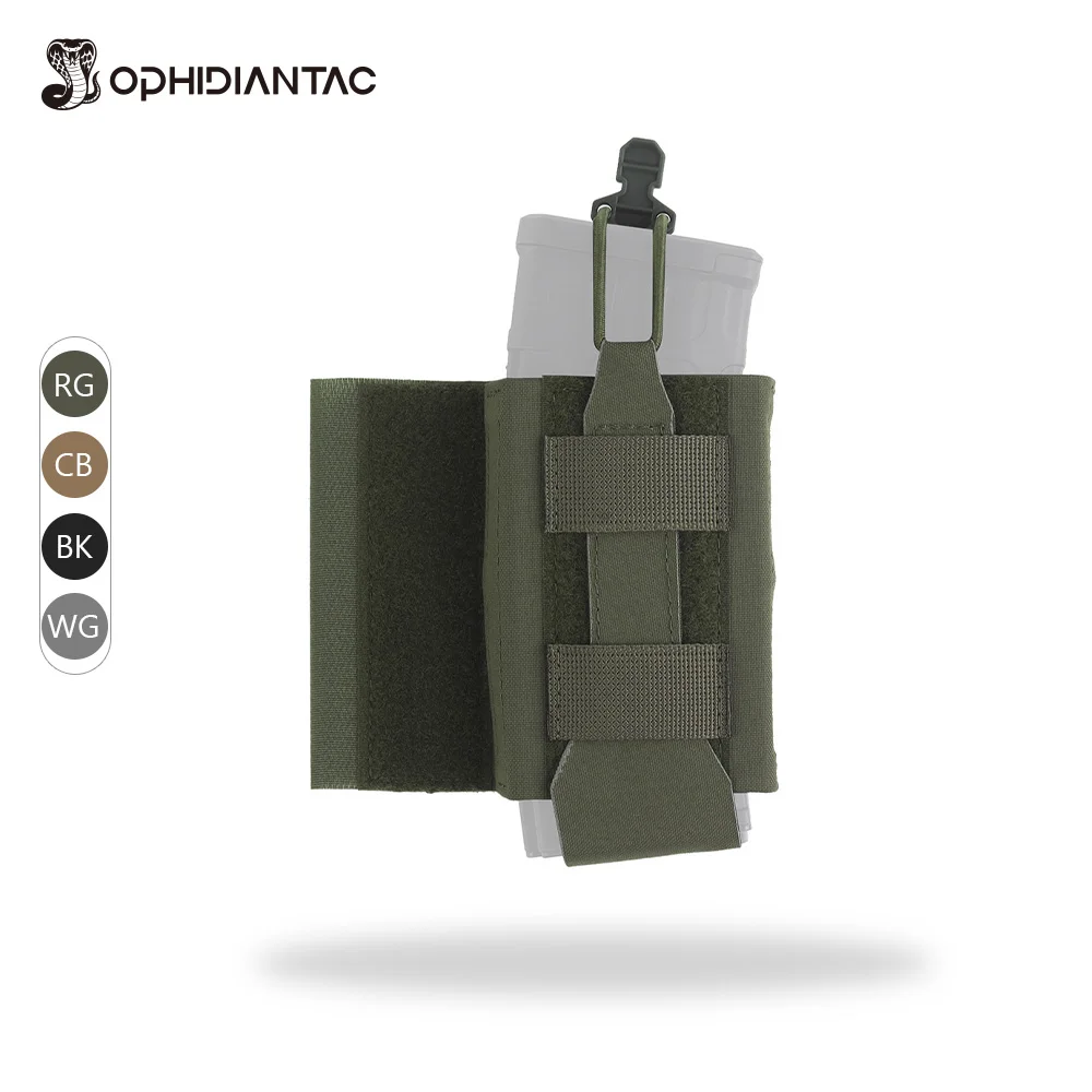 

OPHIDIANTAC R-Series AR Magazine, односторонний чехол, быстросъемная застежка-липучка, подходит для жилета RAS2, удлинитель нагрудной установки