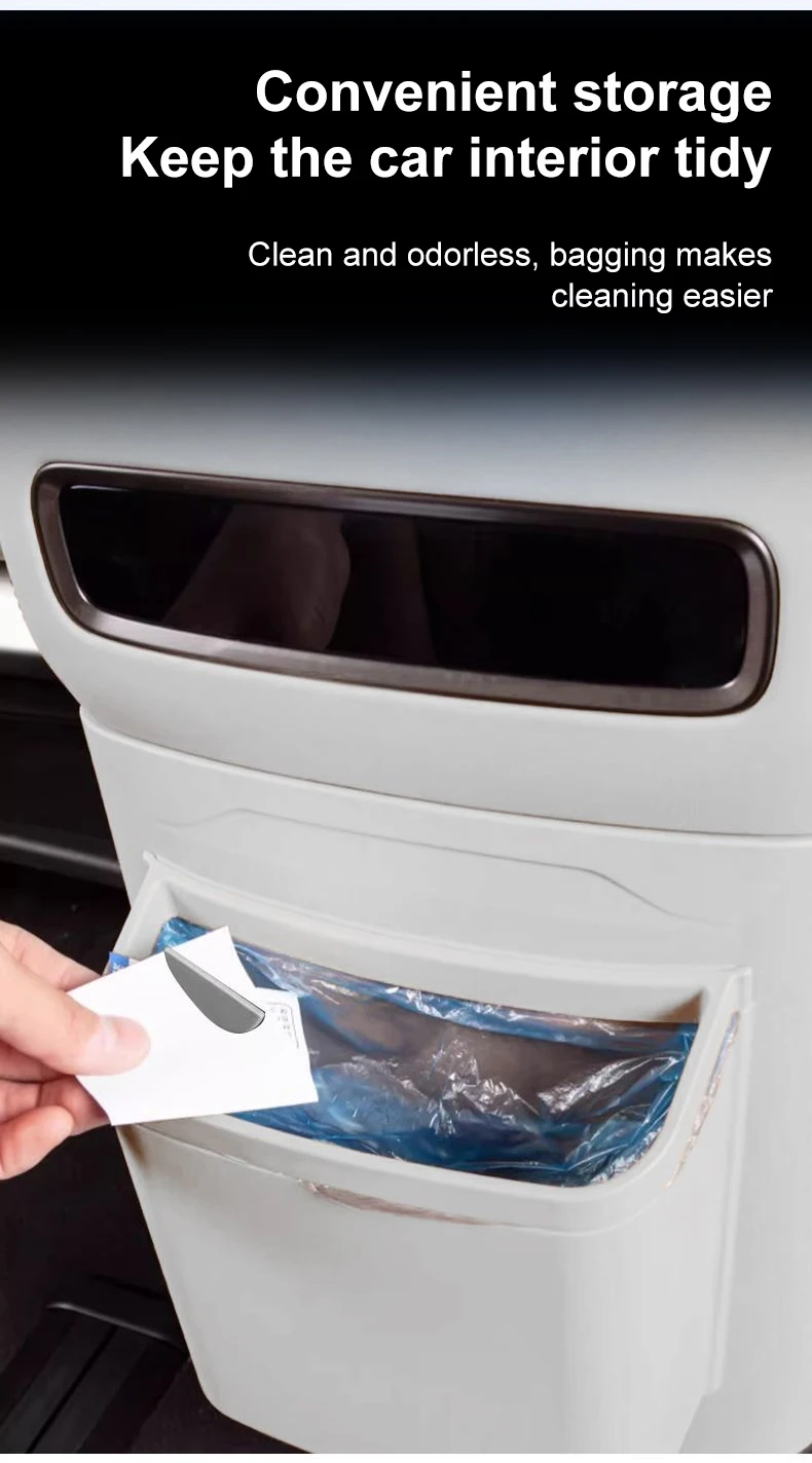 ل Denza D9 2024 2025 سلة مهملات السيارة الثلاجة المضادة للركلة غطاء مقاوم تخزين متعدد الوظائف تخزين الملحقات الداخلية