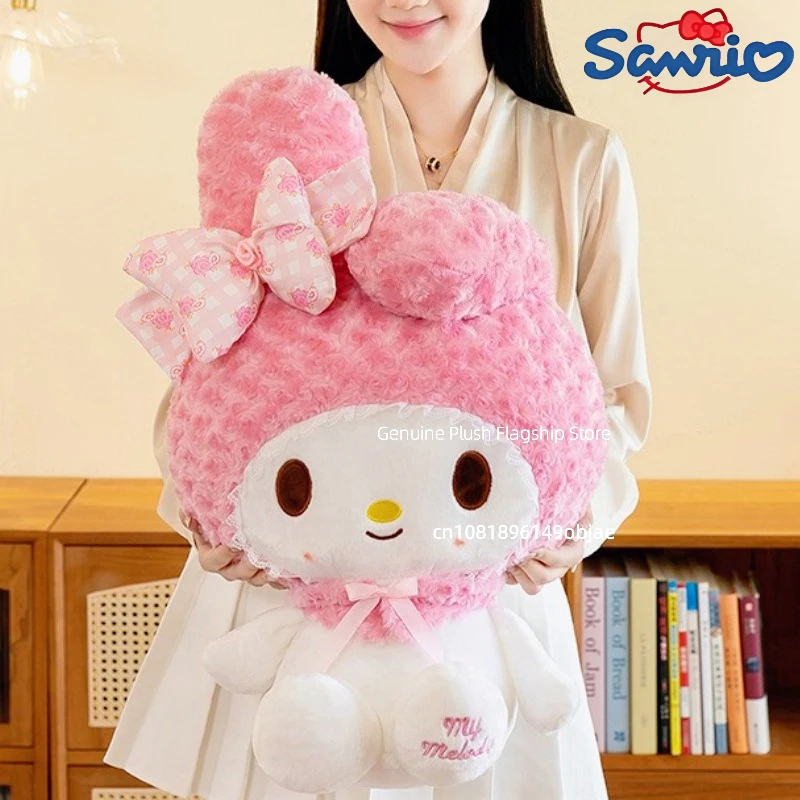 35/45/60CM Big Size Sanrio My Melody Cartoon Anime Plush Stuffed Doll Room Decoration Peluche Pillow Cute Plushies Ornament Gift