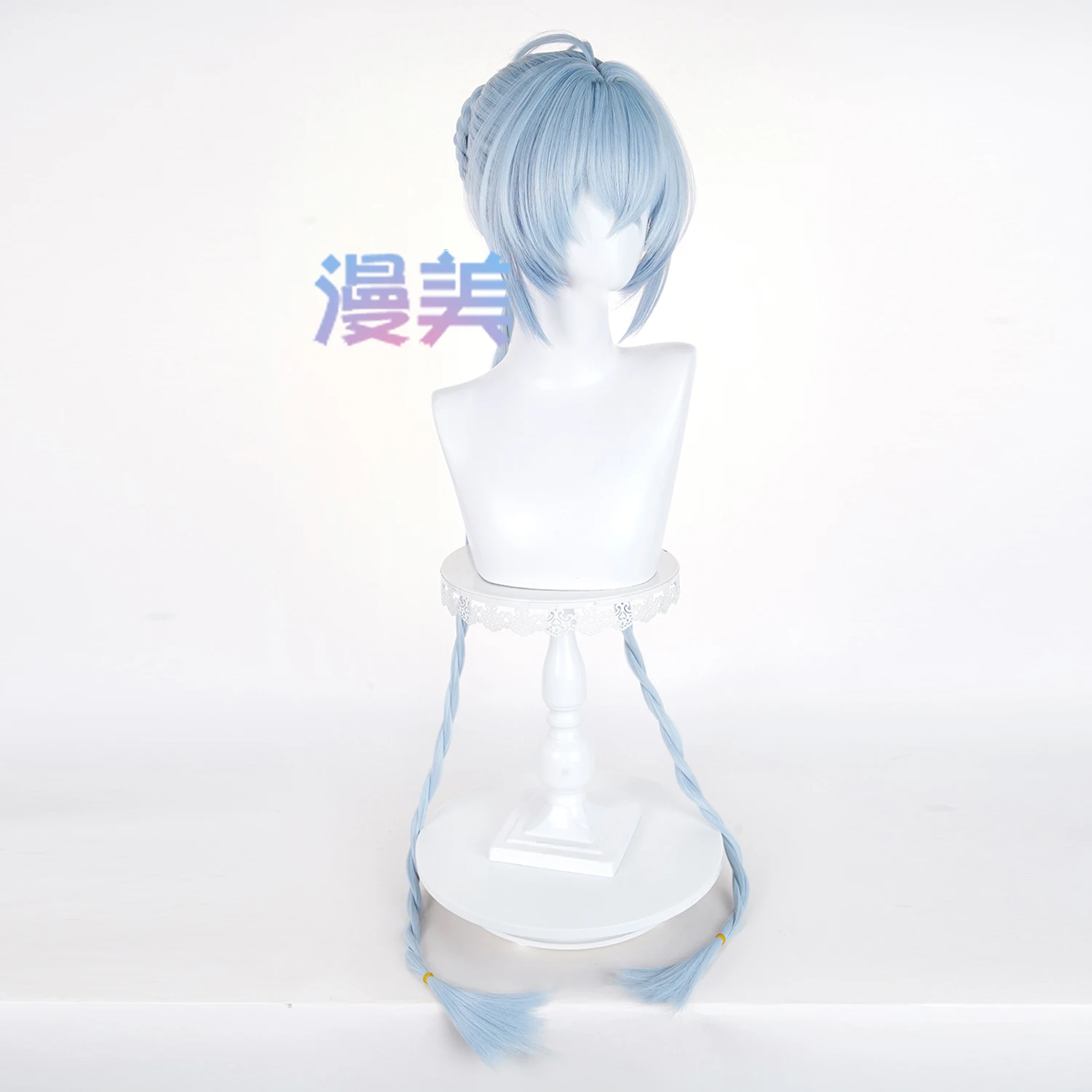 Game Zenless Zone Zero Lucia Cosplay Cosplay Pruik Lucia Elowen Korte Blauwe Pruik Lange Vlechten Voor Comicon Party Volwassen Vrouwen Mannen