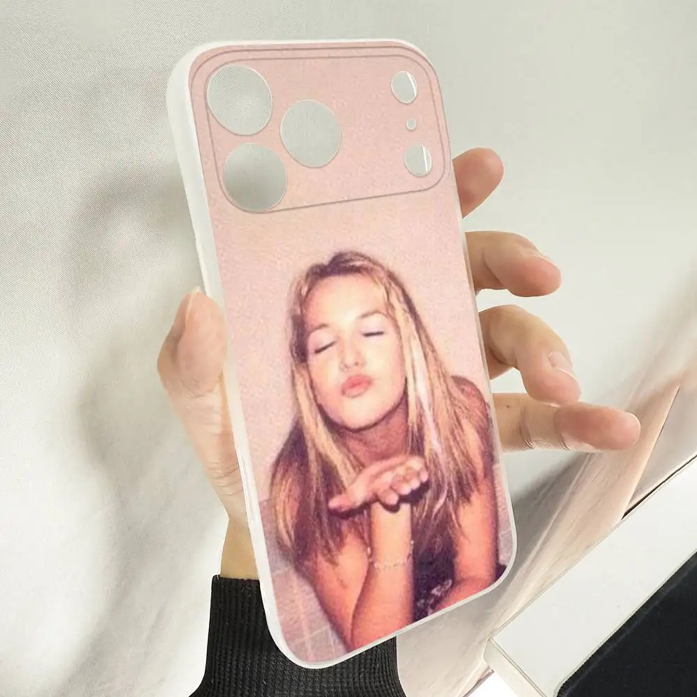 Funda de teléfono Singer Britney S-Spears para iPhone 14,16,15,11,13,17,12,Air,Mini,Plus,E,Pro,Max, funda esmerilada Magsafe magnética