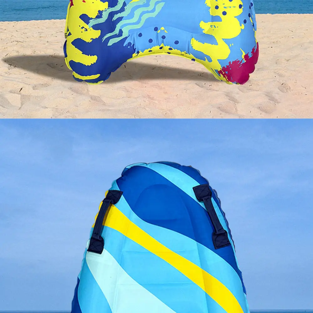 Portable Inflatable Surf Board For Children Thick PVC Swimming Pool Float Water Sports Beach Floating Mat Handles