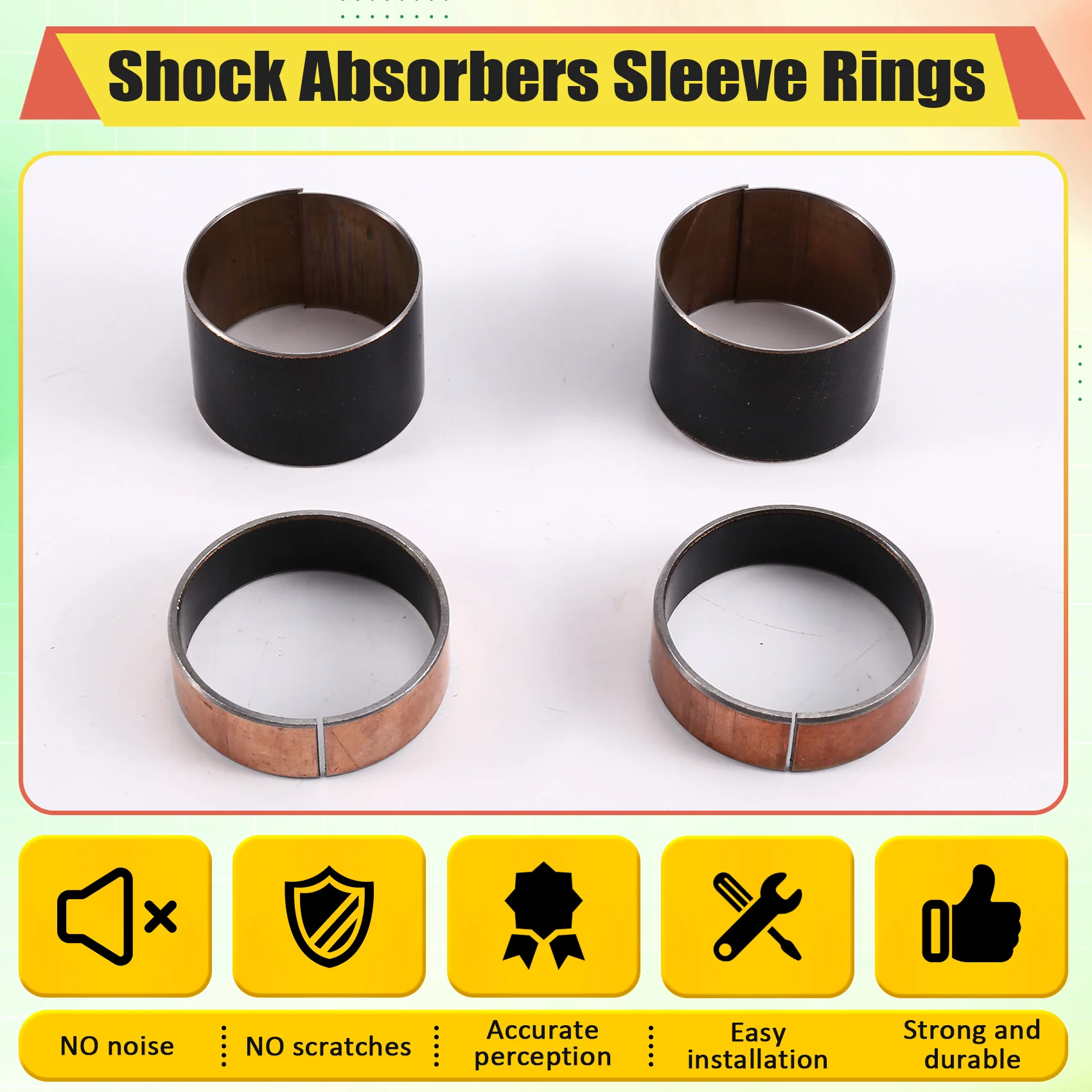 Up Down Shock Absorber Sleeve Rings For Honda CBR600 F4 F4i 1999- 2006 Motorcycle Suspension System