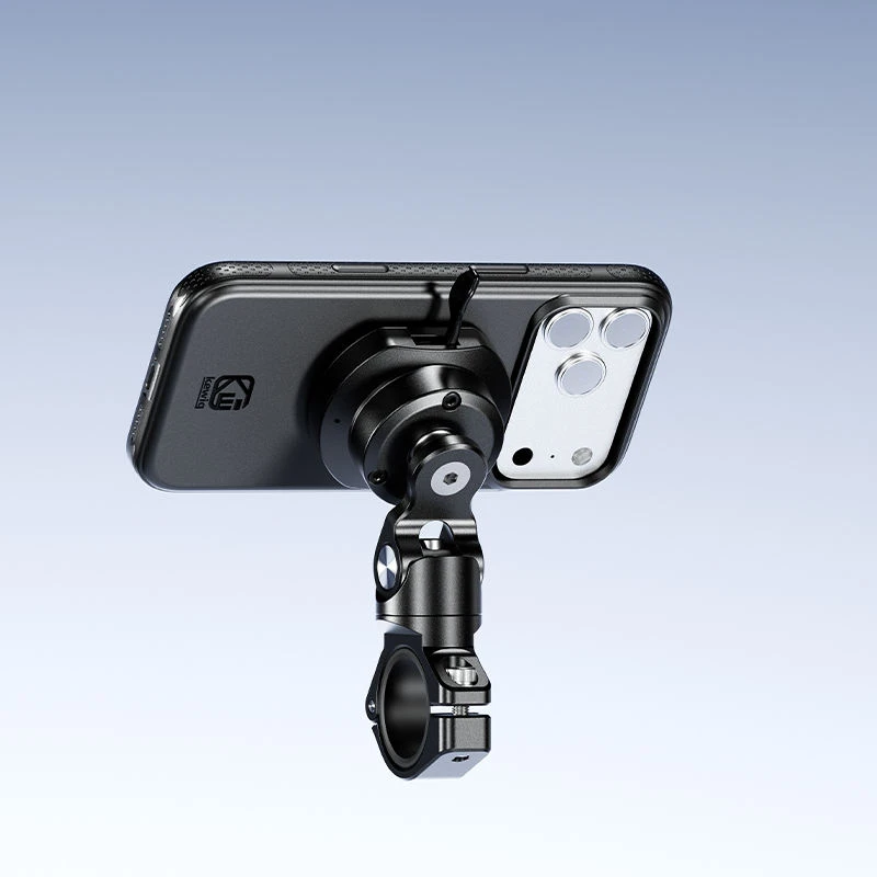 Quick Release Magnetic Motorcycle Phone Mount with Vibration Dampening for Scooter Motorcycle