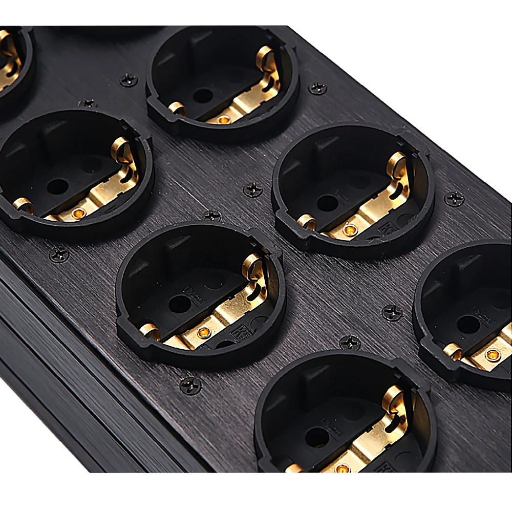 3000W 15A HiFi Power Filter Eu Plug Power Noise Filter Amplifier Power Conditioner EU Outlets Power Strip Purifier Audio Power