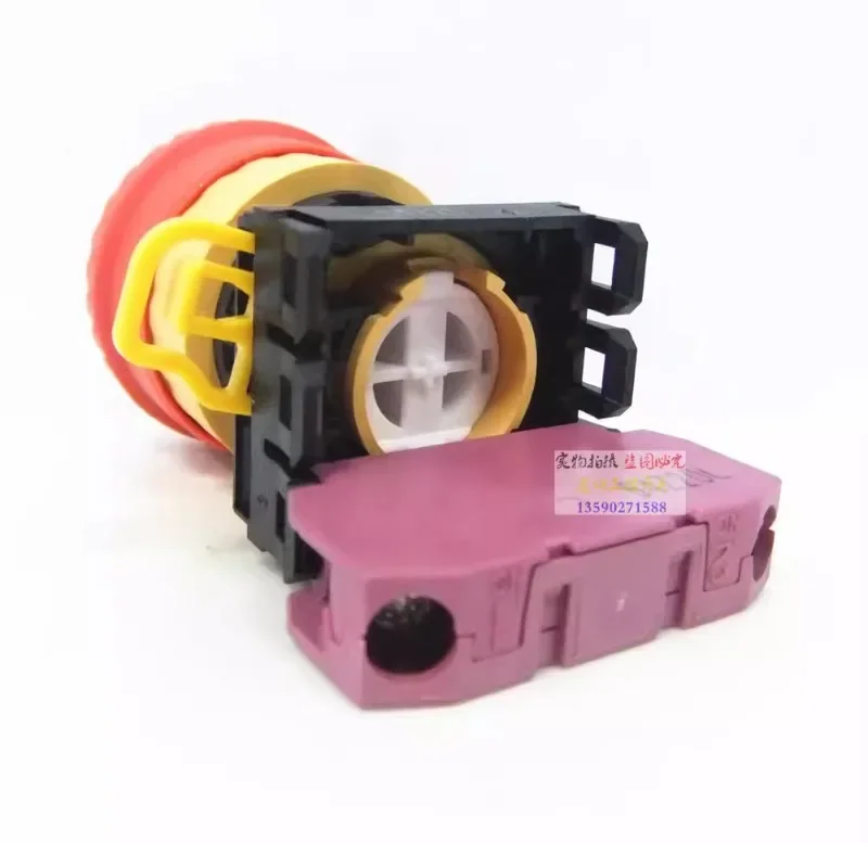 Authentic  and Spring Emergency Stop Button Switch 22mm YW1B-V4E01R and Spring Emergency Stop Switch