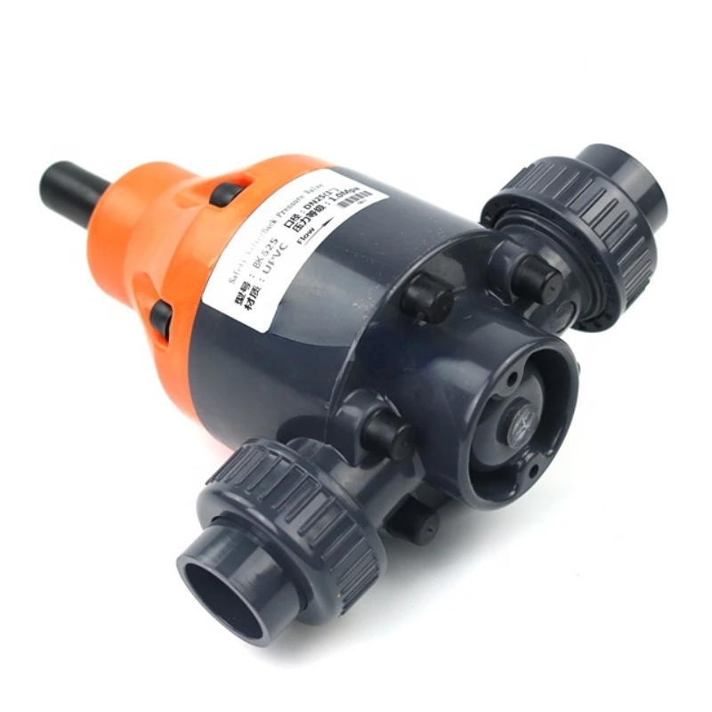 

DN25 safety pressure valve fol high pressure vacuum relief for chemical with PVC