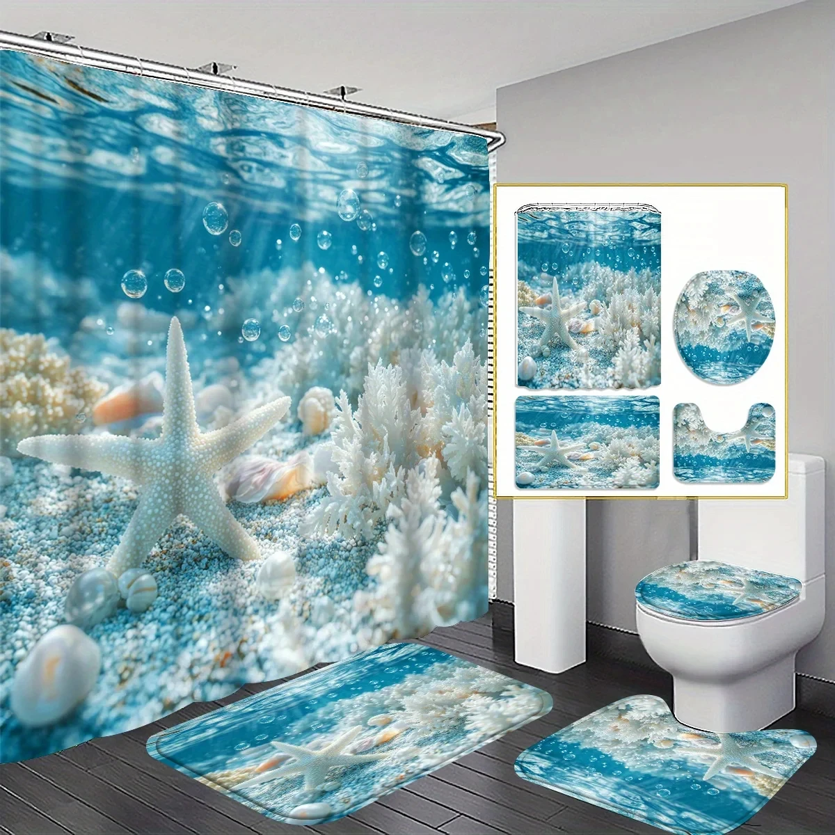 4Pcs Underwater Wor… - image