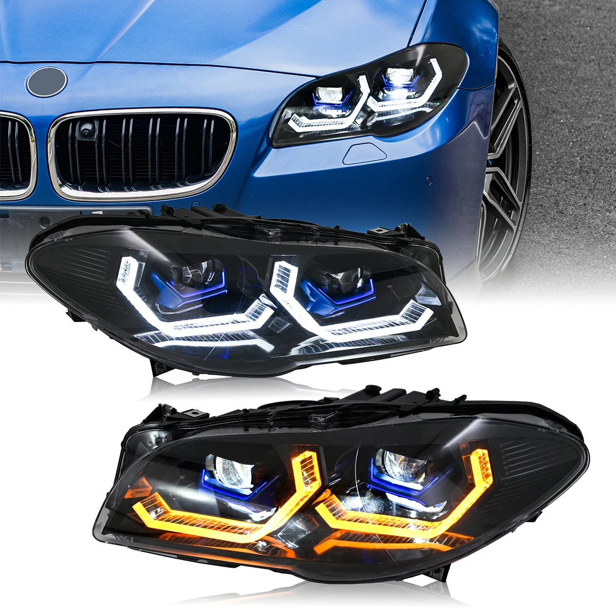 

DRL Projector Lens LED Headlight Assembly For BMW 5 Series F18 F10 2011 2012 2013 Halogen Xenon Headlamp
