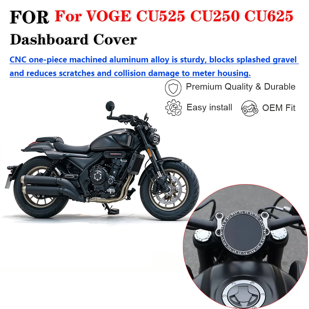 Motorcycle Modified Aluminum Instrument Protection Cover Speedometer Bezel Guard Accessories For Loncin VOGE CU525 CU250 CU625 C