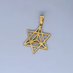 3pcs/lot Hexagram Merkaba Star Zen Yoga Yogi Charm Pendants Making DIY Stainless Steel Handmade Finding Jewelry