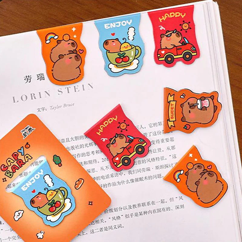 Marque-page magnétique mignon marsouin, pince à papier double face, fournitures scolaires et de bureau, 1 pièce