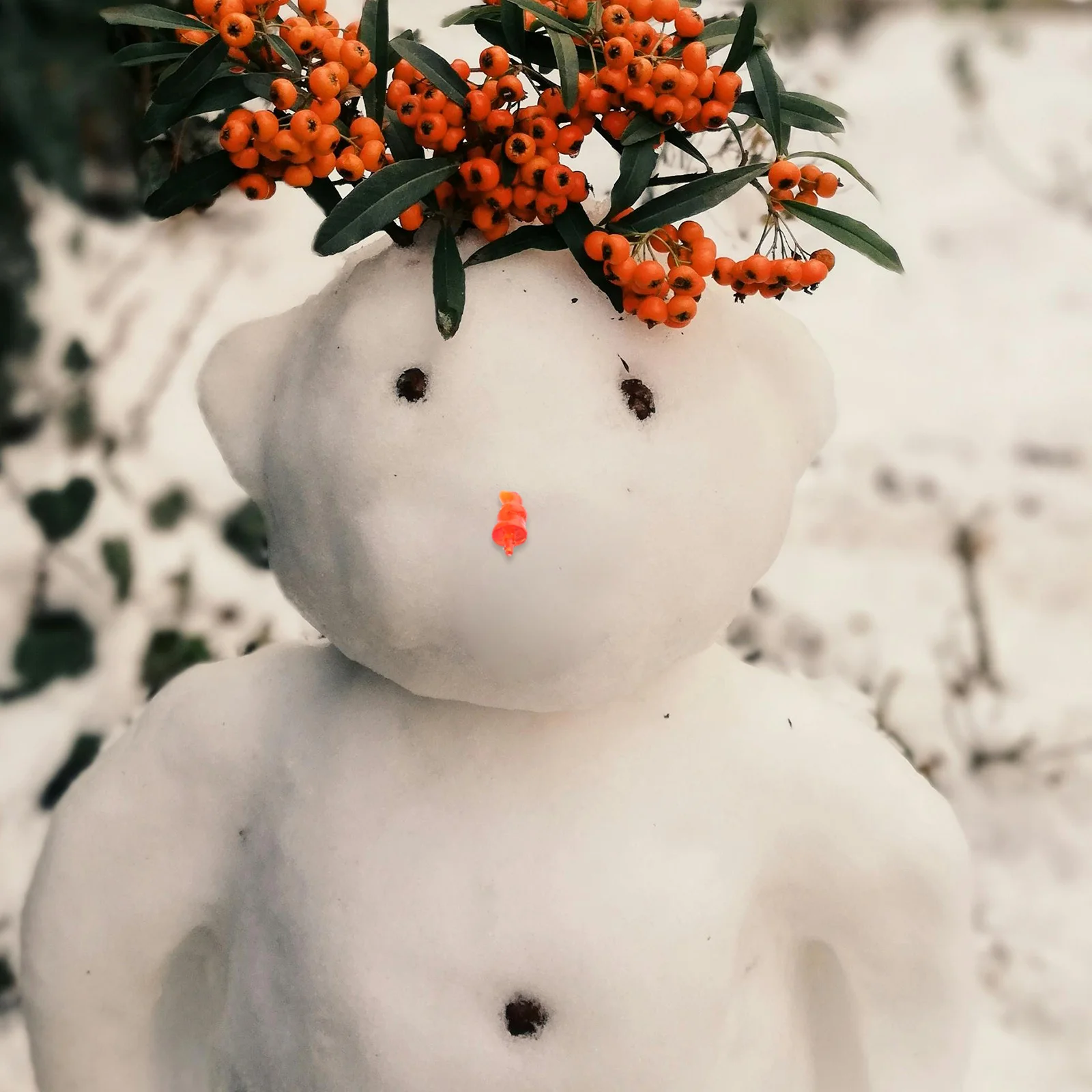 

100Pcs Snowman Nose Accessories Orange Plastic Carrot Replacement for DIY Snowman Kit Christmas Craft Supplies Outdoor Durable