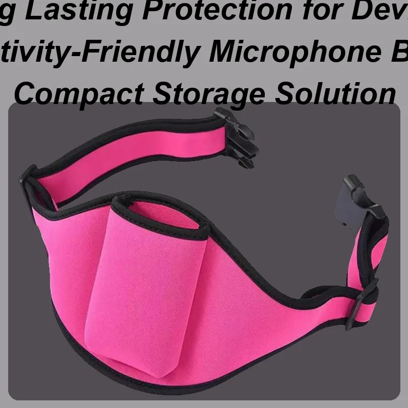 

Microphone Belt Bag Waist Bag Fitness Microphone Pouch Sturdy Multi-Functional Speaker Waistband For Theater Dancing Activities