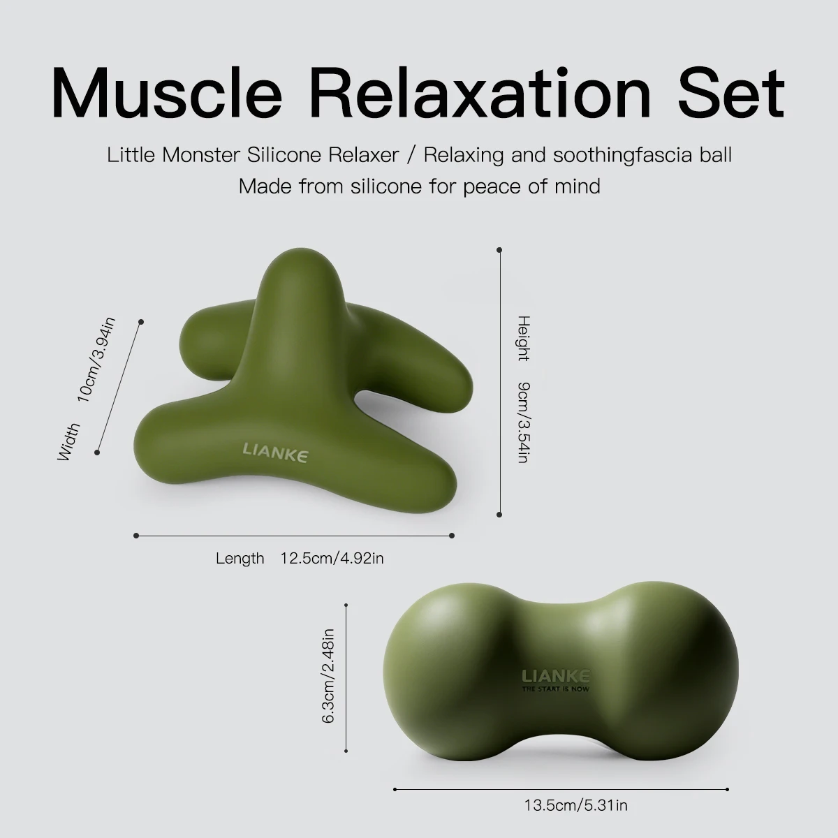 3-in-1 Little Monster and Fascia Peanut Ball Full-Body Relaxation Tool Set,soothe sore muscles, with an ergonomic design.