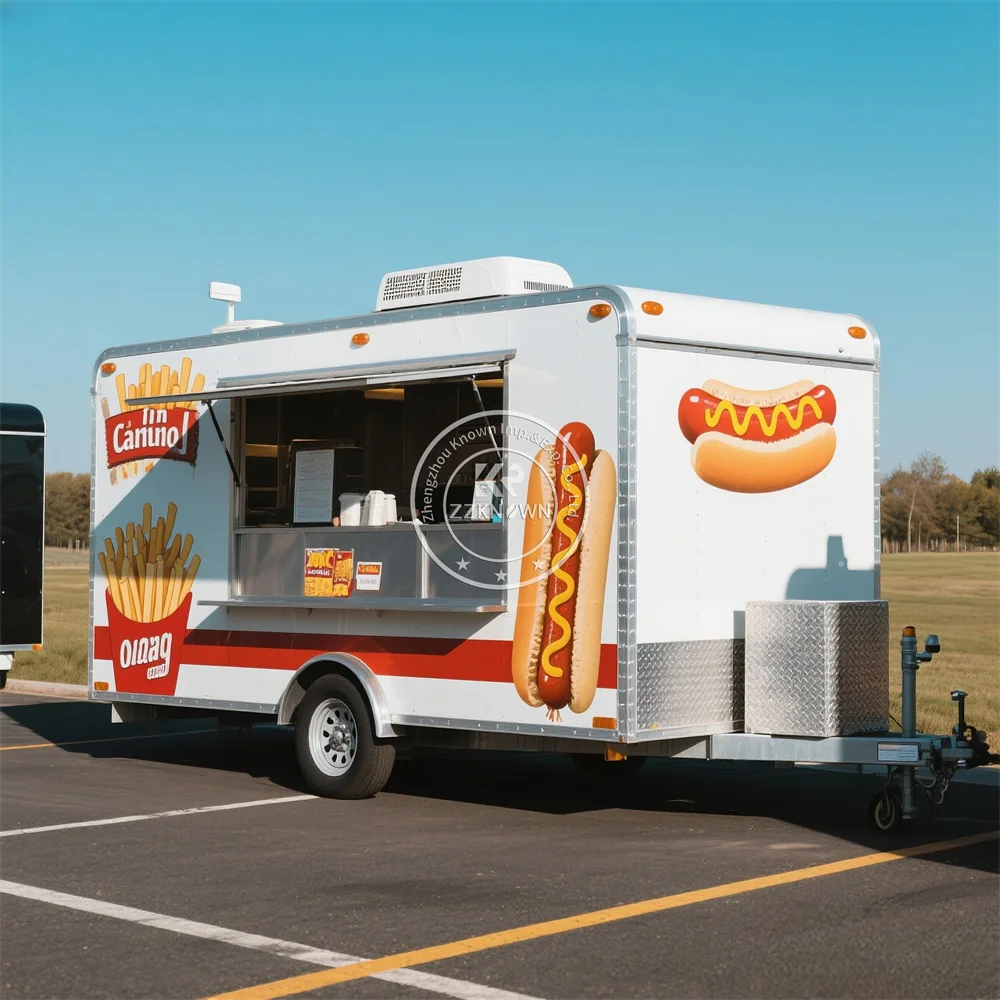 

Deep Fryer Trailer Pizza Cart Sale Coffee Cart Ice Cream Truck Food Concession Australian Standard Food Truck Trailer For Sale