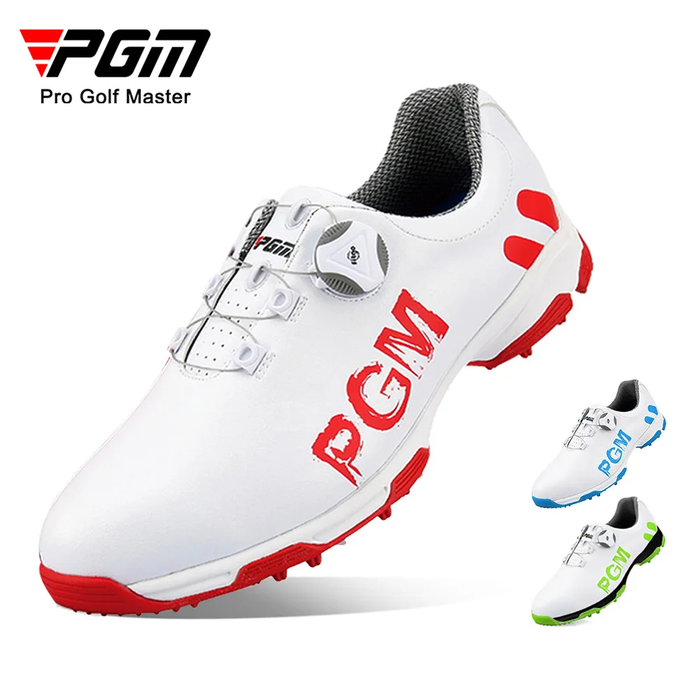 PGM Golf Shoes Men\'s Waterproof Breathable Anti-Slip Auto-lacing XZ103