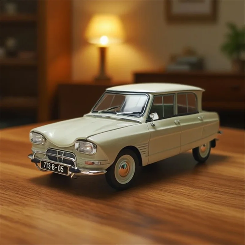 

1/18 Citroen AMI 6 Alloy Classic Luxy Car Model Diecast Metal Retro Car Vehicles Model High Simulation Collection Kids Toy Gift