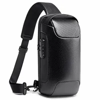 BANGE Hot Chest Bag New Anti-thief Men Crossbody Bag Waterproof Shoulder Bags USB Charging Short Trip For Male Travel Pack