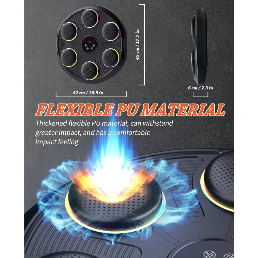 Wallmounted music boxing machine for adults featuring integrated gloves ideal for home indoor and gym use with immersive workou