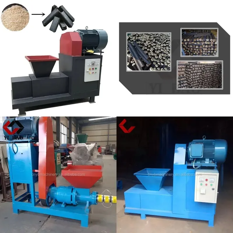 AP01 Charcoal Compacting Press Machine for Long Life Continuous Sugarcane Bagasse Rice Chaff Paddy Husk Chaff Hazelnut Shell