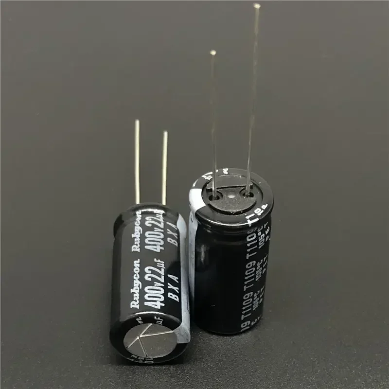 5 ชิ้น/50 ชิ้น RUBYCON BXA Series 12.5x25 มิลลิเมตร Ripple Current 400V22uF อลูมิเนียม Electrolytic Capacitor