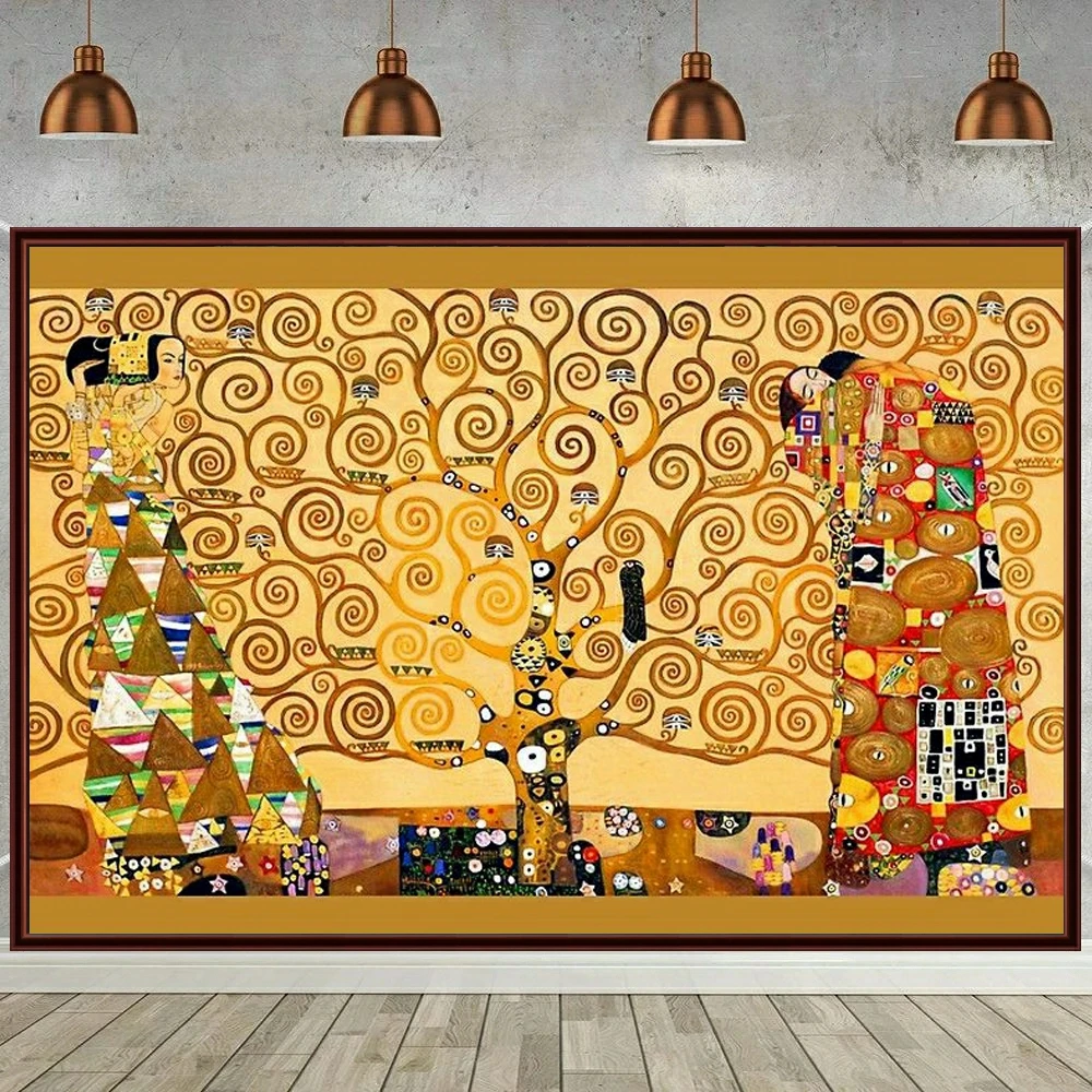 Gustav Klimt Kiss 5D DIY Diamond Painting Embroidery Tree of Life Art Cross Stitch Mosaic Handmade Home Decor New Collection