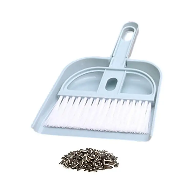 Mini Hand Broom Dustpan Brush Set For Cleaning Keyboard Small Cleaning Broom And Dustpan Set For Countertop Table Keyboard Desk