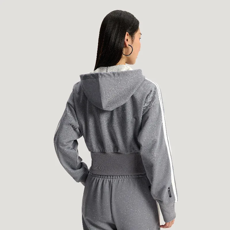 adidas Asymmetric Zip Woven Jacket Spring High Street Boxy Silhouette Fashion OuterwearKX8906 1PCS