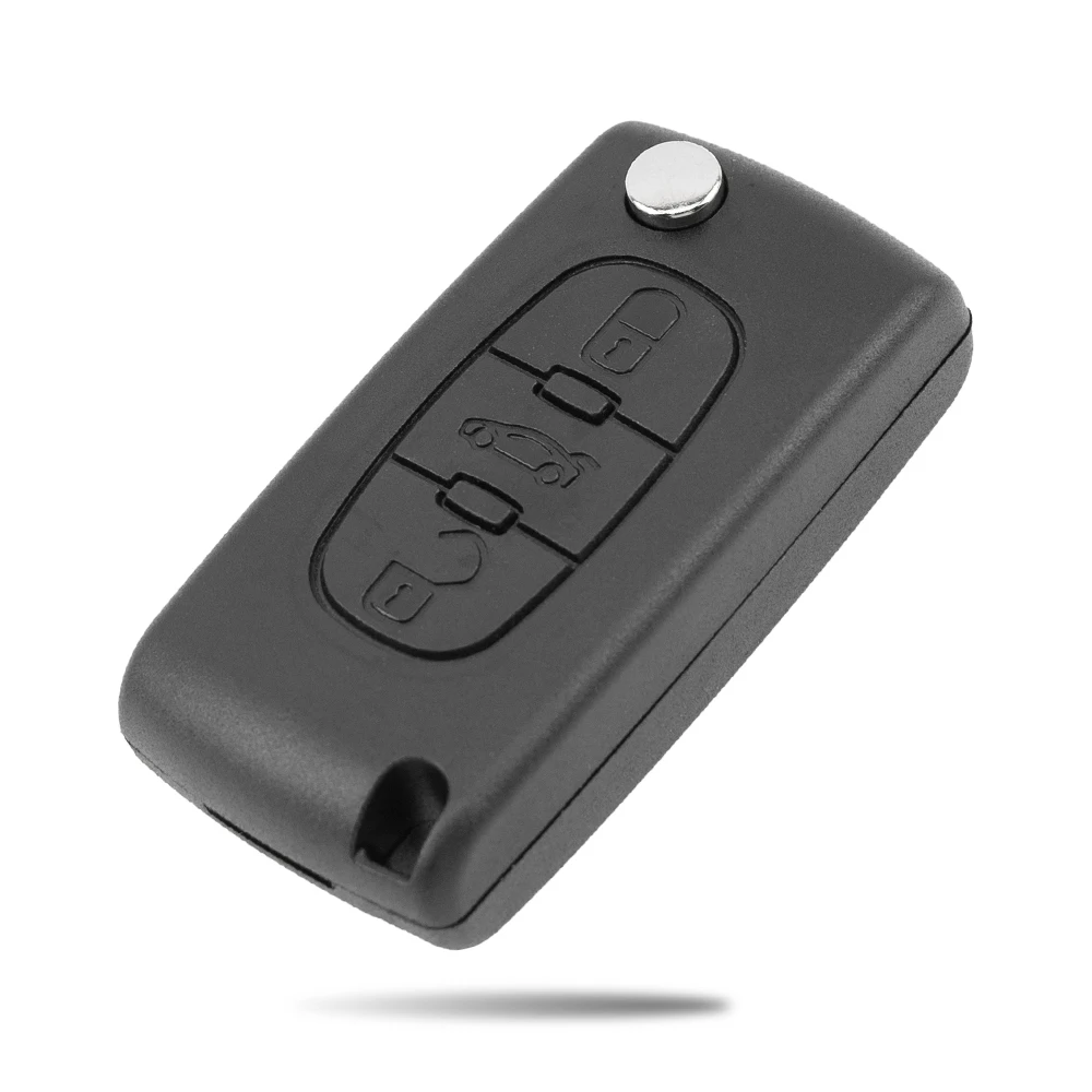 SILY 2/3 BTN Folding Car Key Shell Case for Peugeot 207 307 3008 5008 807 Expert Partner Citroen C3 Picasso C-Crosser C4 C8