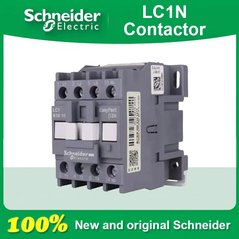 

100% New and Original Schneider AC Contactor LC1N0610B5NAC24V CC5N F5N M5N Q5N LC1N0601B5N 24V 36V 48V 110V 220V 380V 1NC/1NO