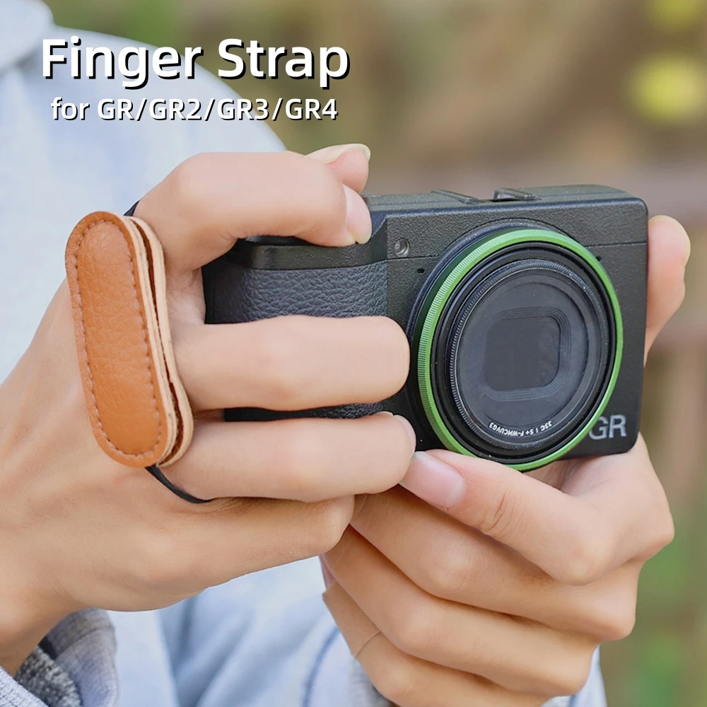 Microfiber Leather Anti-slip Hand Strap Finger Loop Wrist Portable Rope Lock Buckle for Ricoh GR II III GR2 GR3 GR4 Accessories