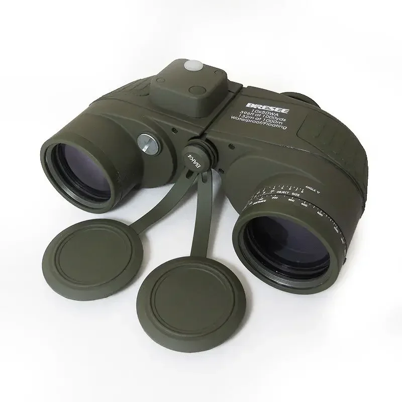 

Waterproof Marine Binoculars Professional Hunting Telescope with Compas, Optical Lens with Bag, 7x50mm Scope Camping Telescopio