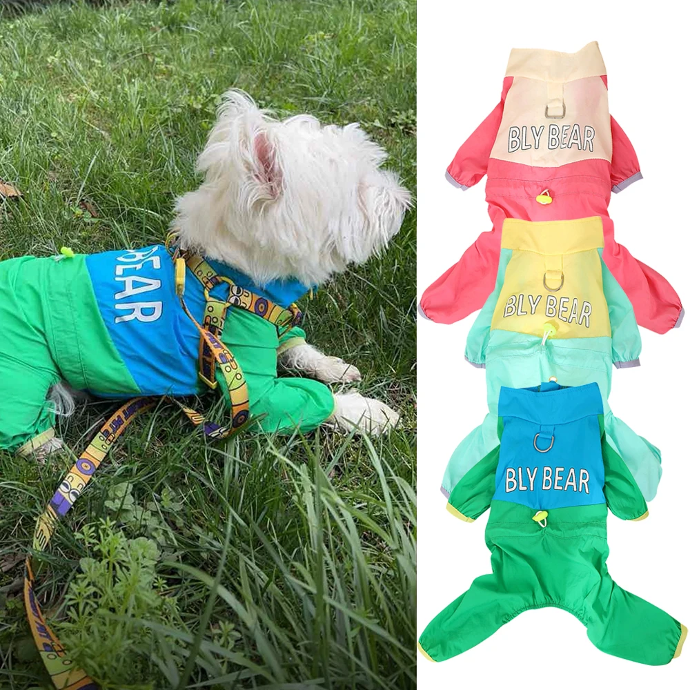

Waterproof Dog & Cat Clothes - Lightweight Windproof 4-Leg/2-Leg Jackets Outdoor Pet Coat for Small Medium Large Pets