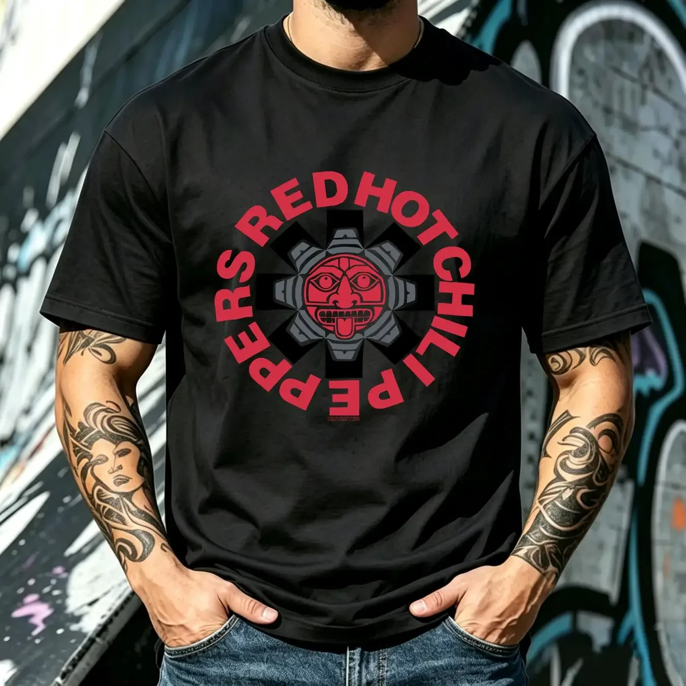washed T Shirt Red Hot Chili Pepper Vintage 1991 Blood Sugar S3X Magic Tour Tribal long or short sleeves vintage Washed