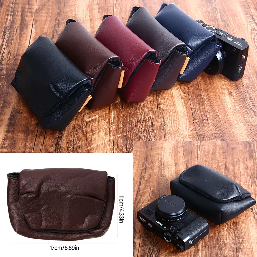 ريترو بولي Leather حقيبة كاميرا جلدية مقاومة للماء غطاء ل Fujifilm Instax mini EVO X100VI X100V X100F X100T X100S X30 XF10